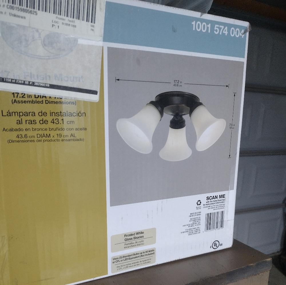 Hampton Bay light fixture